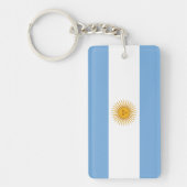 Porte-clés Drapeau simple de l'Argentine (Devant)