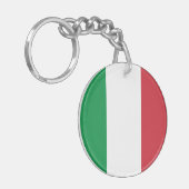 Porte-clés Drapeau simple de l'Italie (Devant gauche)