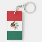 Porte-clés Drapeau simple du Mexique (Dos)