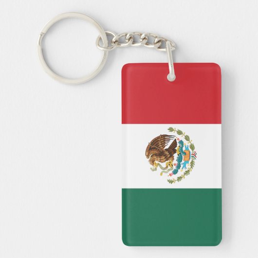 Porte-clés Drapeau simple du Mexique (Devant)
