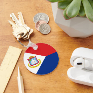 Porte-clés Drapeau Sint Maarten