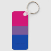 Porte-clés Drapeau SlipperyJoe's Bisexual Pride lavande-rose (Verso)