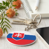 Porte-clés Drapeau Slovaquie (Côté)
