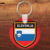 Porte-clés Drapeau Slovénie (Recto)