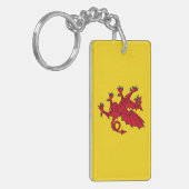 Porte-clés Drapeau Somerset Angleterre symbole de dragon (Devant gauche)