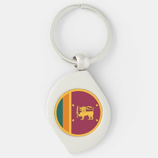 Porte-clés Drapeau Sri Lanka (Devant)