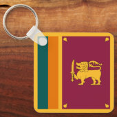 Porte-clés Drapeau Sri Lanka (Recto)