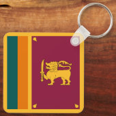 Porte-clés Drapeau Sri Lanka (Verso)