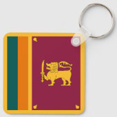 Porte-clés Drapeau Sri Lanka (Dos)