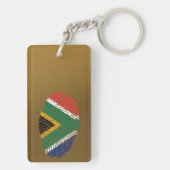 Porte-clés Drapeau sud-africain d'empreinte digitale de (Dos)