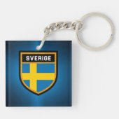 Porte-clés Drapeau Suède (Dos)