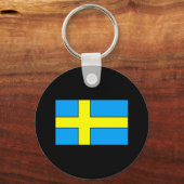 Porte-clés Drapeau Suède T-shirts et cadeaux (Recto)