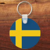 Porte-clés Drapeau suédois (Recto)