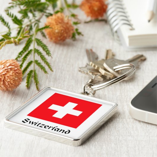Porte-clés Drapeau suisse (Côté)