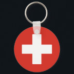 Porte-clés Drapeau suisse<br><div class="desc">Drapeau suisse</div>