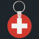Porte-clés Drapeau suisse<br><div class="desc">Drapeau suisse</div>