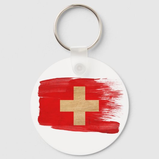 Porte-clés Drapeau Suisse (Recto)