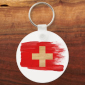 Porte-clés Drapeau Suisse (Recto)