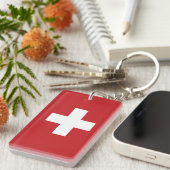 Porte-clés Drapeau suisse (Devant droit)