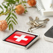Porte-clés Drapeau suisse (Côté)