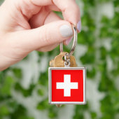 Porte-clés Drapeau Suisse (main)