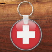 Porte-clés Drapeau suisse - Drapeau suisse (Recto)