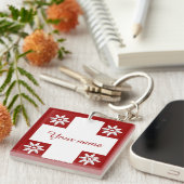 Porte-clés Drapeau suisse et edelweiss (Devant Droit)