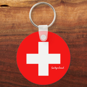 Porte-clés Drapeau suisse & Fête Suisse, patriote / sports