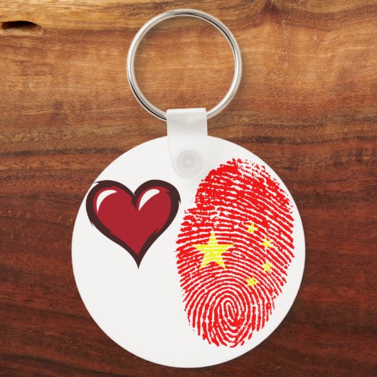 Porte-clés Drapeau tactile chinois (Recto)