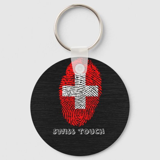 Porte-clés Drapeau tactile suisse (Recto)