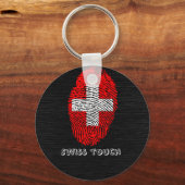 Porte-clés Drapeau tactile suisse (Recto)
