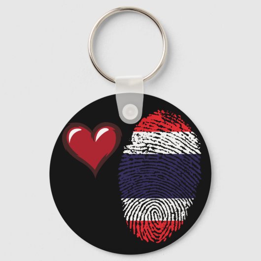 Porte-clés Drapeau tactile thaï (Recto)