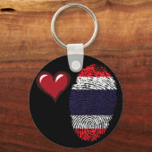Porte-clés Drapeau tactile thaï (Recto)
