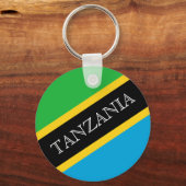 Porte-clés drapeau tanzanien (Recto)