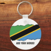 Porte-clés Drapeau tanzanien (Recto)