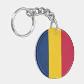 Porte-clés Drapeau Tchad (Devant gauche)
