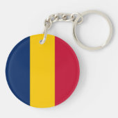 Porte-clés Drapeau Tchad (Dos)