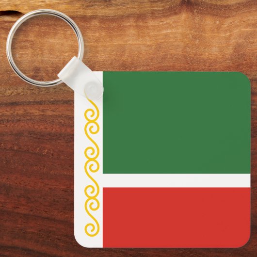 Porte-clés Drapeau tchétchène (Recto)