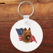 Porte-clés Drapeau Terrier australien (Recto)