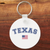 Porte-clés Drapeau Texas State USA (Recto)