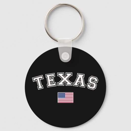 Porte-clés Drapeau Texas State USA (Recto)