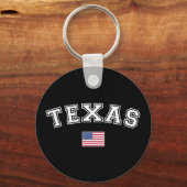 Porte-clés Drapeau Texas State USA (Recto)