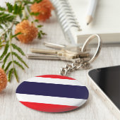 Porte-clés Drapeau Thaïlande (Côté)