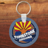 Porte-clés Drapeau Tombstone Arizona porte - clé éclaté (Recto)