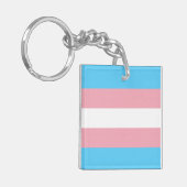 Porte-clés Drapeau Transgenre (Devant gauche)