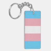 Porte-clés Drapeau Transgenre (Devant gauche)