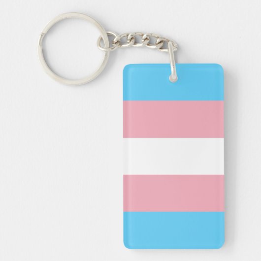 Porte-clés Drapeau Transgenre (Devant)