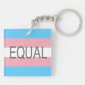 Porte-clés Drapeau Transgenre EQUAL (Dos)