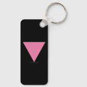 Porte-clés Drapeau triangle rose de SlipperyJoe's symbole ros (Verso)