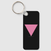 Porte-clés Drapeau triangle rose de SlipperyJoe's symbole ros (Recto)